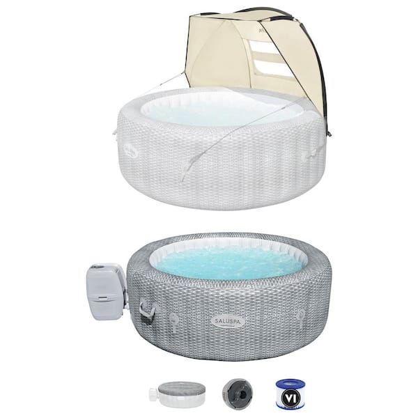 Bestway Honolulu 6-Person AirJet Inflatable Hot Tub with Canopy Spa Accessory