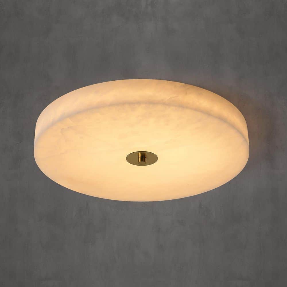 15.7 in. Alabaster Integrated LED White Round Kitchen Flush Mount Light for Bedroom, Bathroom, Living Room, Entryway price history on PriceWatchPro