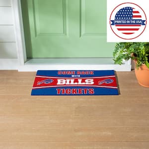 Buffalo Bills 28 in. x 16 in. PVC "Come Back With Tickets" Trapper Door Mat