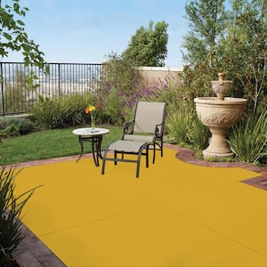 1 gal. #OSHA-6 OSHA SAFETY YELLOW Solid Color Flat Interior/Exterior Concrete Stain
