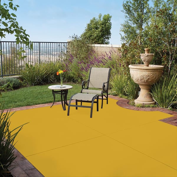 5 gal. #OSHA-6 OSHA SAFETY YELLOW Solid Color Flat Interior/Exterior Concrete Stain