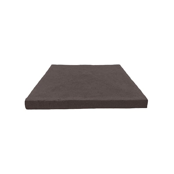23 in. x 23 in. Coffee Faux Stone Peaked Column Cap Siding