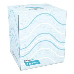 2-Ply White Signature Facial Tissue Cube (90-Sheets/Box, 36-Boxes/Carton)