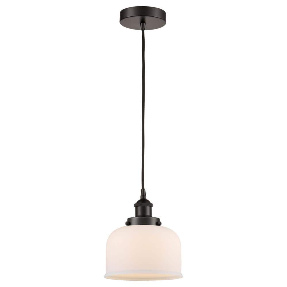 Bell 60-Watt 1-Light Oil Rubbed Bronze Standard Mini Pendant Light with Painted Glass Shade, No Bulbs Included price history on PriceWatchPro
