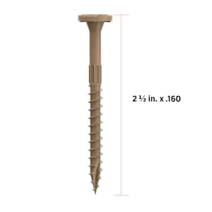 2-1/2 in. x 0.16 in. Star Drive Flat Head Structural Framing Wood Screw - PROTECH Ultra 4 Exterior Coated (150-Pack)