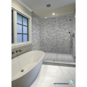 EpicClean Milton Ice Matte 4 in. x 8 in. Color Body Porcelain Floor and Wall Sample Tile
