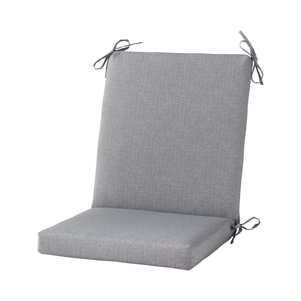 20 in x 19 in Outdoor High Back Chair Pad, Heather Gray