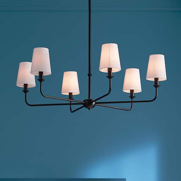 Kichler Pallas 4-Light Black Traditional Chandelier
