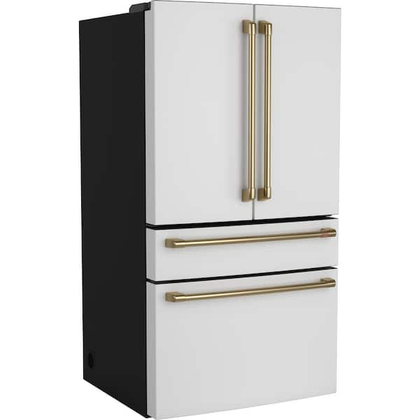 GE Profile 28.7 cu. ft. Four Door French Door Refrigerator in Fingerprint  Resistant Stainless with Dual-Dispense Autofill Pitcher PGE29BYTFS - The  Home Depot