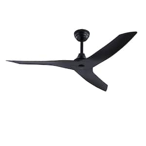 42 in. Indoor Black Modern 6-Speed Reversible Ceiling Fan with Remote for Bedroom or Living Room