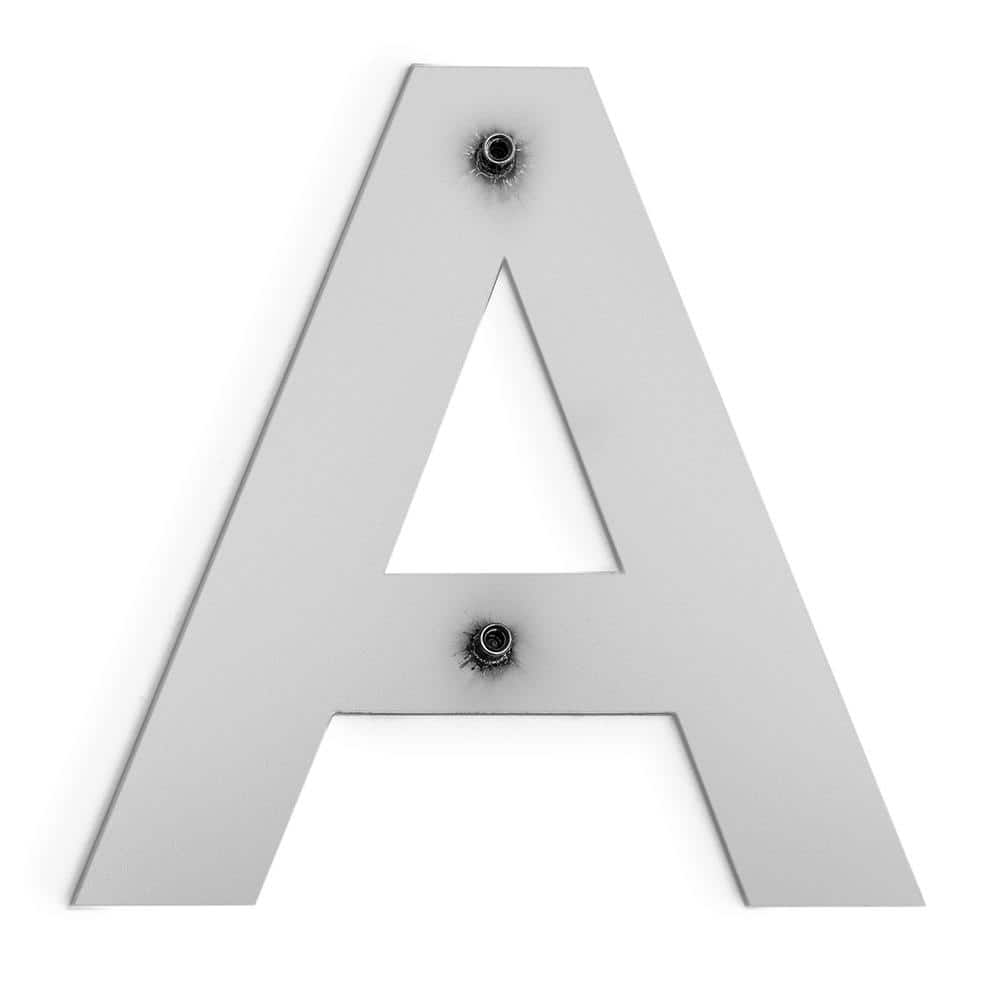 Barton 6" Stainless Steel Floating House Letter A