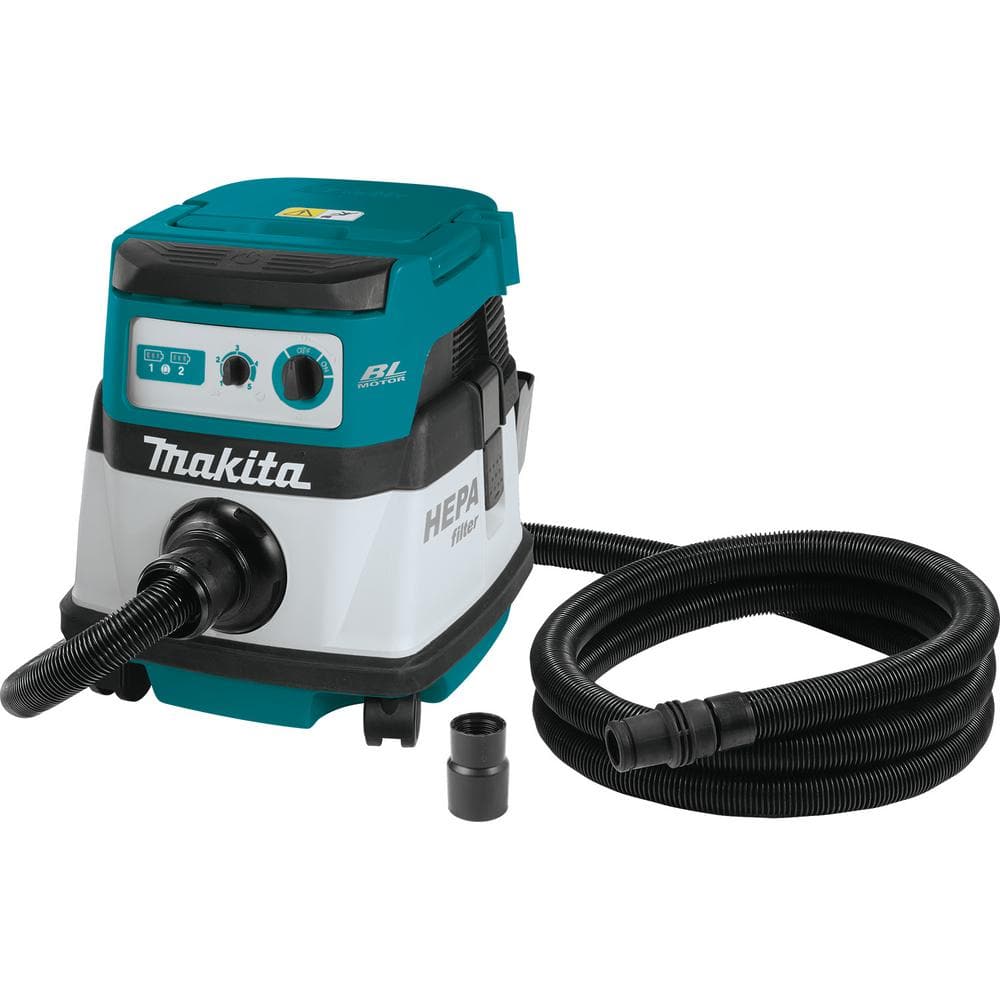 Makita 18V X2 LXT Lithium-Ion Brushless Cordless 2.1 Gal. HEPA Filter Dry  Dust Extractor/Vacuum Tool Only XCV07ZX The Home Depot