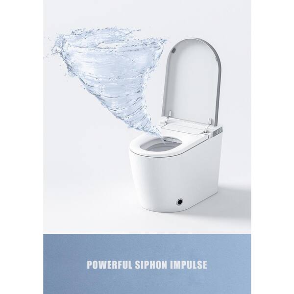EPOWP One-Piece 1.32 GPF Single Flush Elongated Smart Toilet