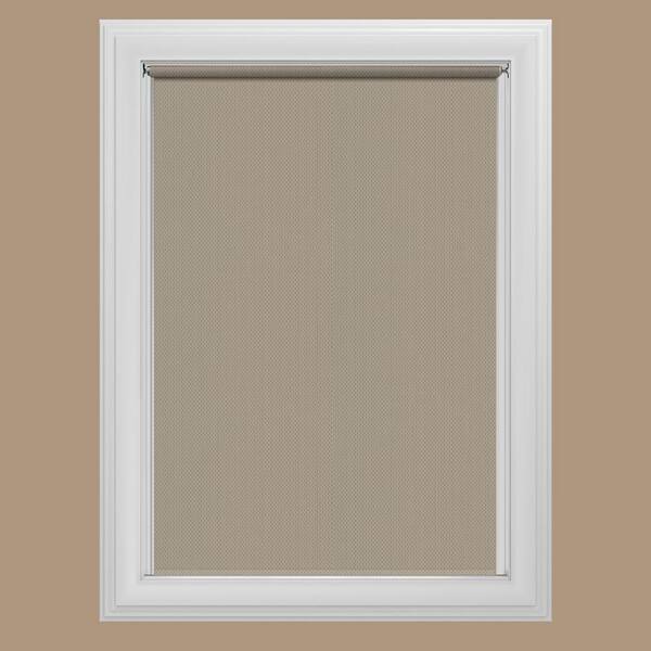 Bali Cut-to-Size Cut-to-Size Woven Taupe Cordless Room Darkening Fade resistant Roller Shades 54.25 in. W x 72 in. L