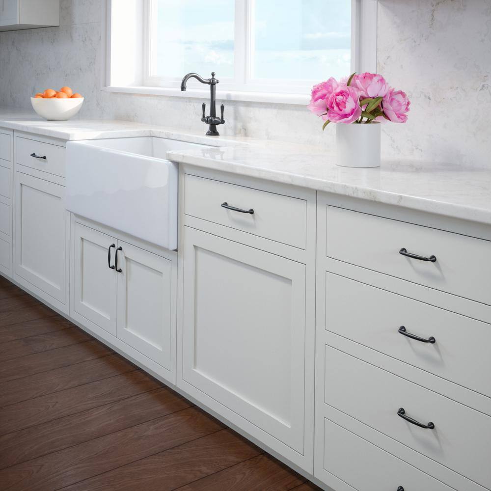Mason Matte Black 4-1/4" Bar Drawer Pull with Mounting Hardware
