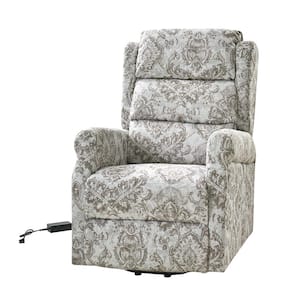 Flamin Beige Lift Assist Power Recliner with 1-Side Pocket