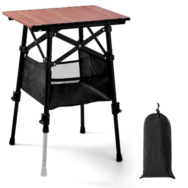 backpack folding mini metal table EYPINS Ultralight Camping Foldable play board game or even serve as a bedside table Outplea Small Folding Camping Table,