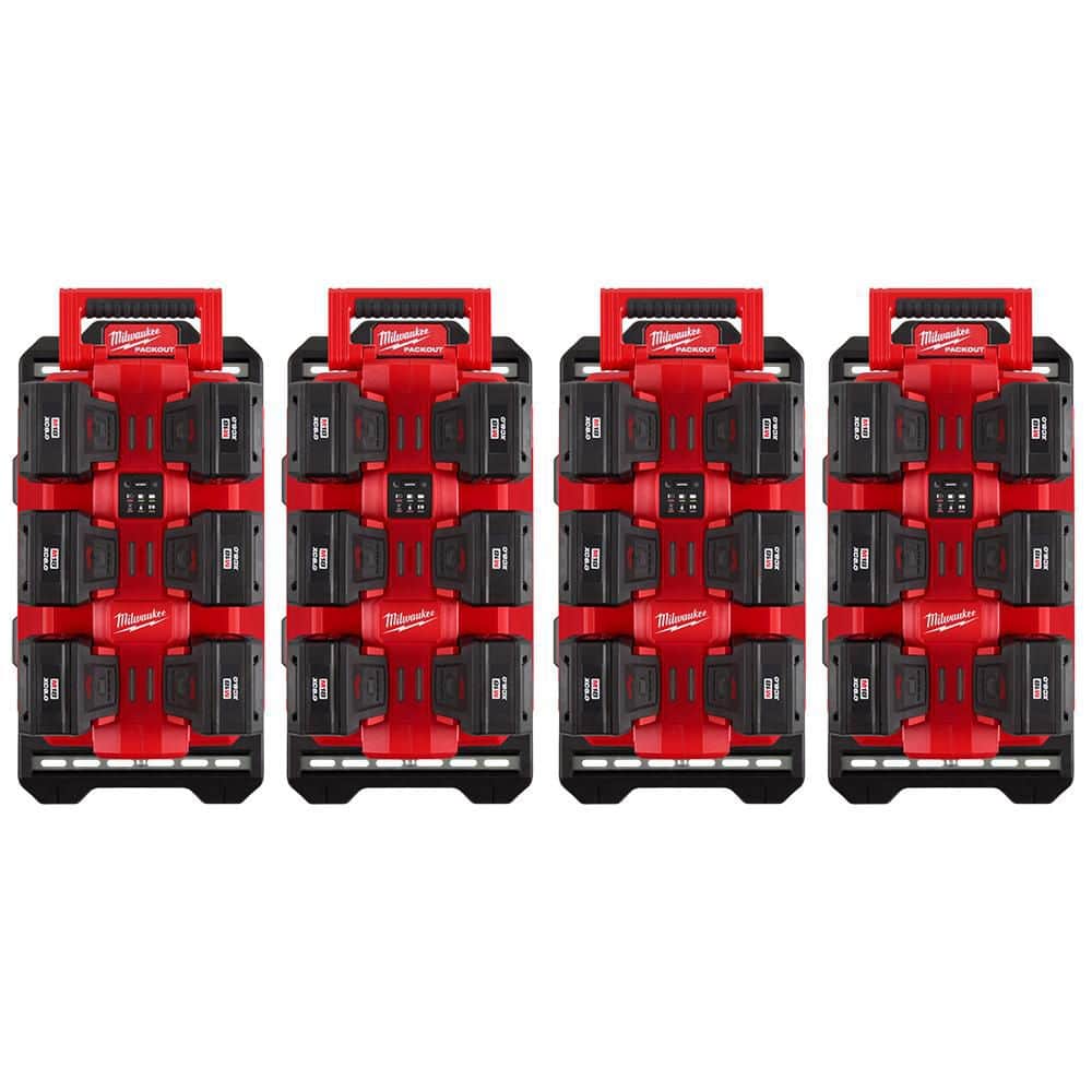 M18 18V PACKOUT 6-Port Daisy Chain Rapid Charger (4) w/ (4) Mounting Plates & (24) 8.0 Ah FORGE Batteries price history on PriceWatchPro
