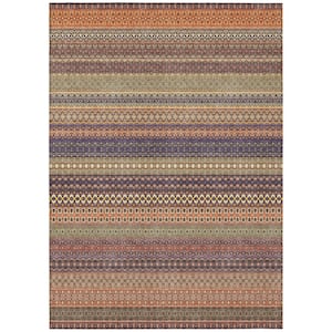 Chantille ACN527 Paprika 3 ft. x 5 ft. Machine Washable Indoor/Outdoor Geometric Area Rug