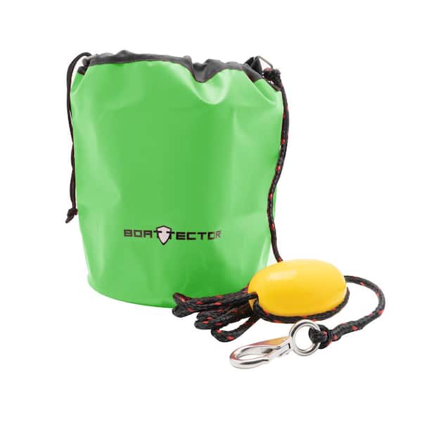 Extreme Max 6 ft. BoatTector All-in-1 PWC Sand Anchor and Buoy Kit with Rope and Snap Hook in Green