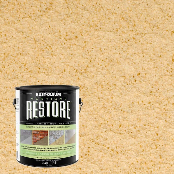 Rust-Oleum Restore 1-gal. Hacienda Vertical Liquid Armor Resurfacer for Walls and Siding