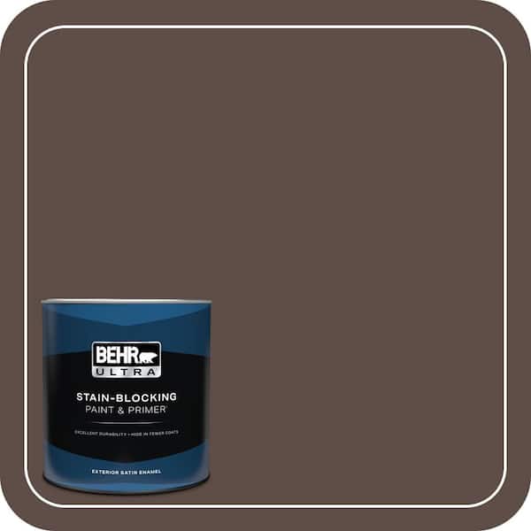 BEHR ULTRA 1 qt. #PPH-74 Espresso Coffee Satin Enamel Exterior Paint & Primer