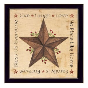 Live Laugh Love Rustic by Unknown 1 Piece Framed Graphic Print Typography Art Print 14 in. x 14 in. .