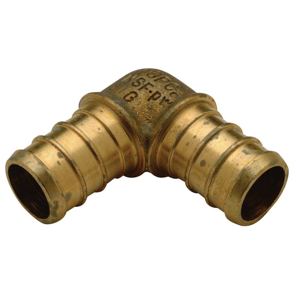 Zurn 3/4 in. Barb x 1/2 in. Barb Brass PEX 90Degree Elbow (25Pack