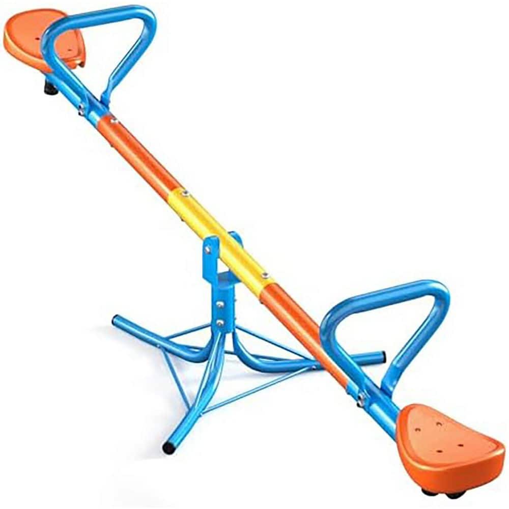 Lukyamzn Kids Seesaw Teeter Totter Blue Outdoor Residential