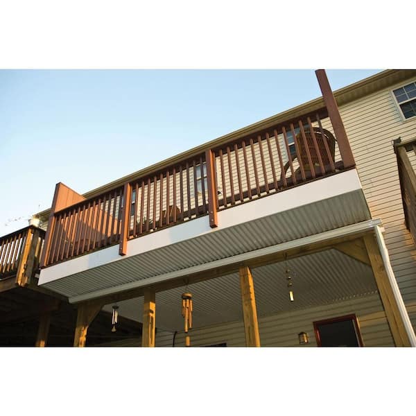 Palruf - 26 in. x 8 ft. Corrugated PVC Roof Panel in White