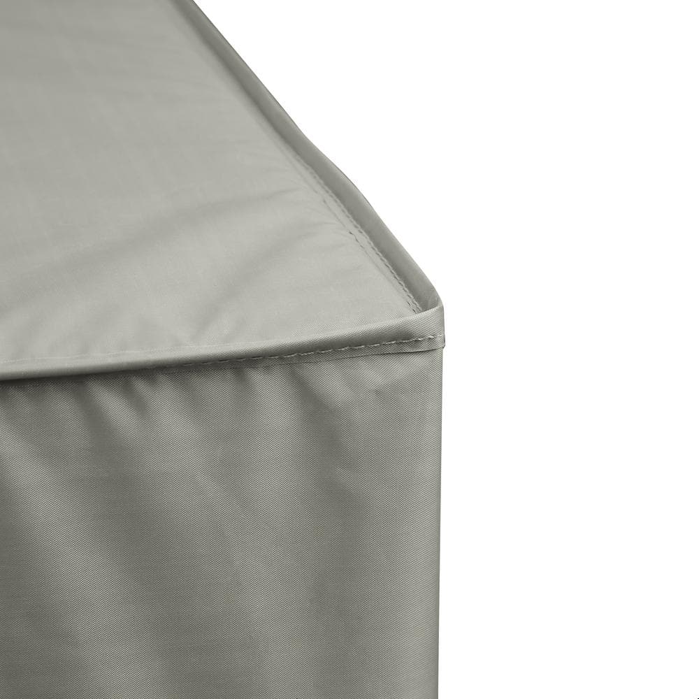 Grey 66 Inch Square Polyester Table and Chair Cover