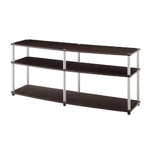 Designs2Go 16 in. Espresso Composite TV Stand Fits TVs Up to 65 in. with Cable Managemen
