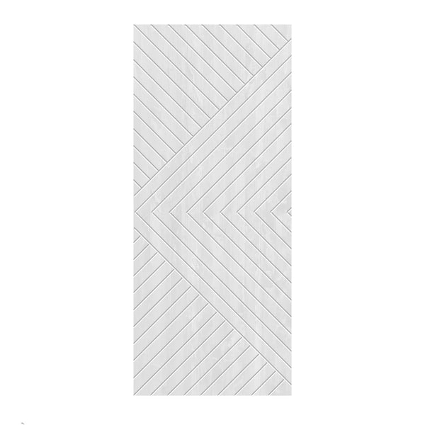 CALHOME 36 in. x 96 in. Hollow Core White Stained Pine Wood Interior Door Slab