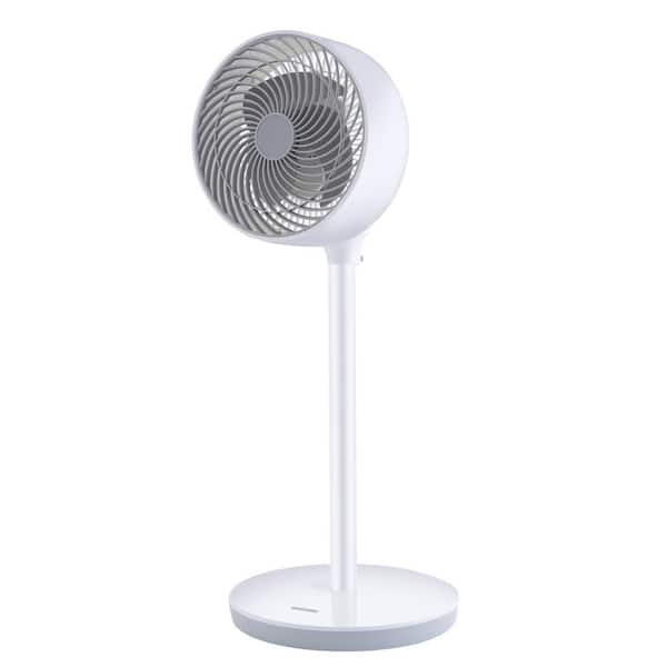 Aoibox 7 in. Indoor Stand Fan, Air Circulation Fan with 3-Speed, 15-Hour Timer, 70° Oscillation and Remote Control