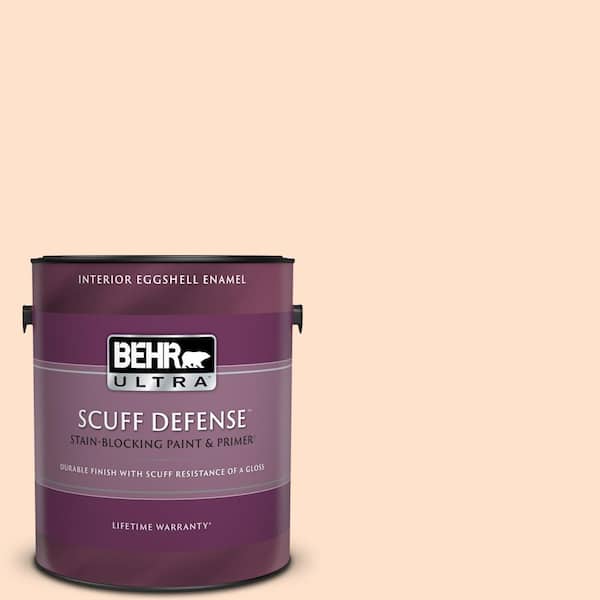BEHR ULTRA 1 gal. #P200-1 Melted Marshmallow Extra Durable Eggshell Enamel Interior Paint & Primer