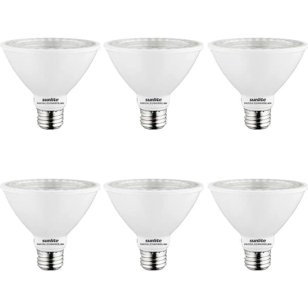 Sunlite 75-Watt Equivalent PAR30 Dimmable ETL Listed Medium E26 Base LED Light Bulb, Daylight 5000K (6-Pack)