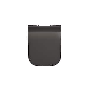 Firenze Square Soft- Closed Front Toilet Seat in. Matte Black