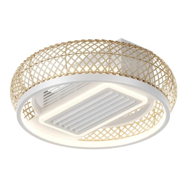 Nivencai 20 in. Indoor White Ceiling Fan with Adjustable White Integrated LED, Remote Included