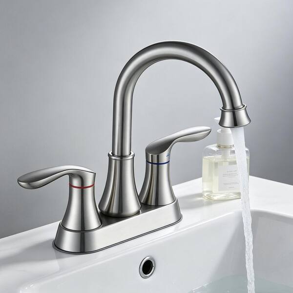 Maincraft Abdera 4 in. Centerset 2-Handle High Arc Swivel Spout