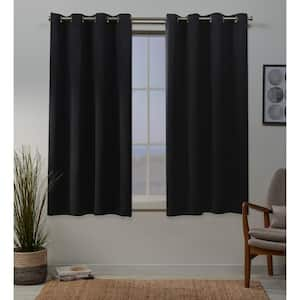 Polyester Door Curtain Beautiful Eyelet Wall Hanging Window Curtains Set Of  2 PC