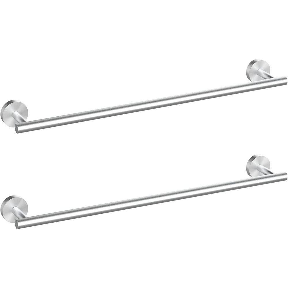 2-Piece 16 in. Wall Mounted Stainless Steel Bathroom Towel Bar in Brushed Nickel, Bathroom Towel Holder Towel Hanger price history on PriceWatchPro