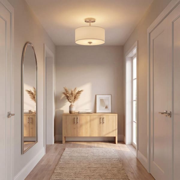 Savoy House Meridian 13 in. W x 10 in. H 2-Light Brushed Nickel