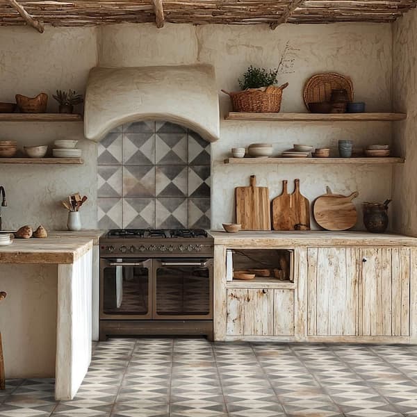 D'Anticatto Decor Triangoli 8-3/4 in. x 8-3/4 in. Porcelain Floor and Wall Tile (11.0 sq. ft./Case)