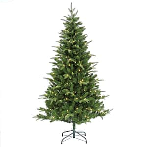 6 ft. Pre-Lit Whatcom Pine Artificial Christmas Tree with LED Lights