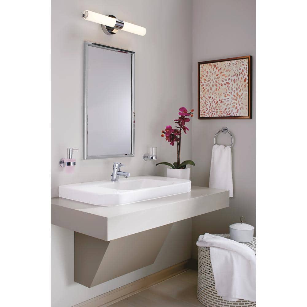 Sleek StarLight Chrome Single-Handle Bathroom Faucet with EcoJoy