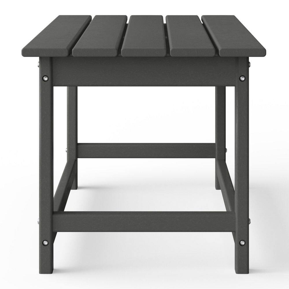 Gray HDPE Plastic Adirondack Outdoor Coffee Table