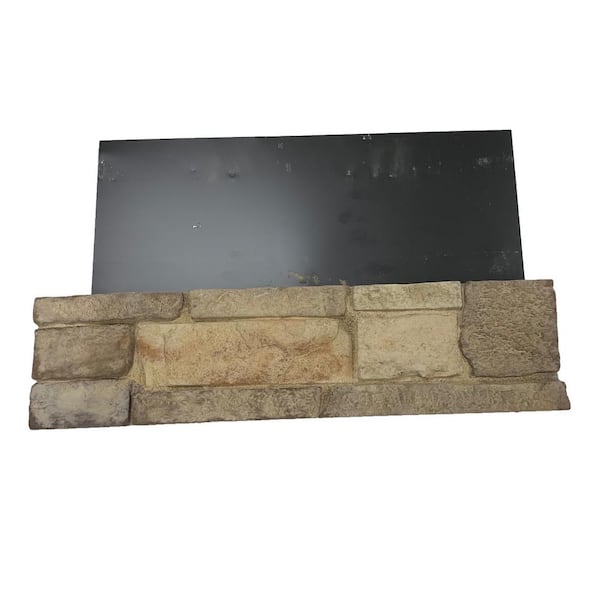 Silvermine Stone 6 in. x 24 in. Stone Veneer Ledgestone Flat Panel
