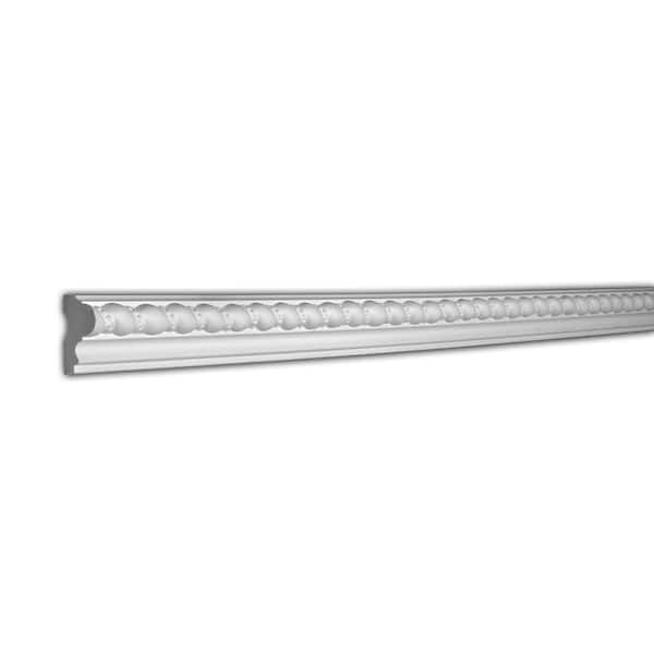 American Pro Decor 2 in. x 7/8 in. x 96 in. Rope and Beads Polyurethane Panel Moulding Pro Pack 40 LF (5-Pack)