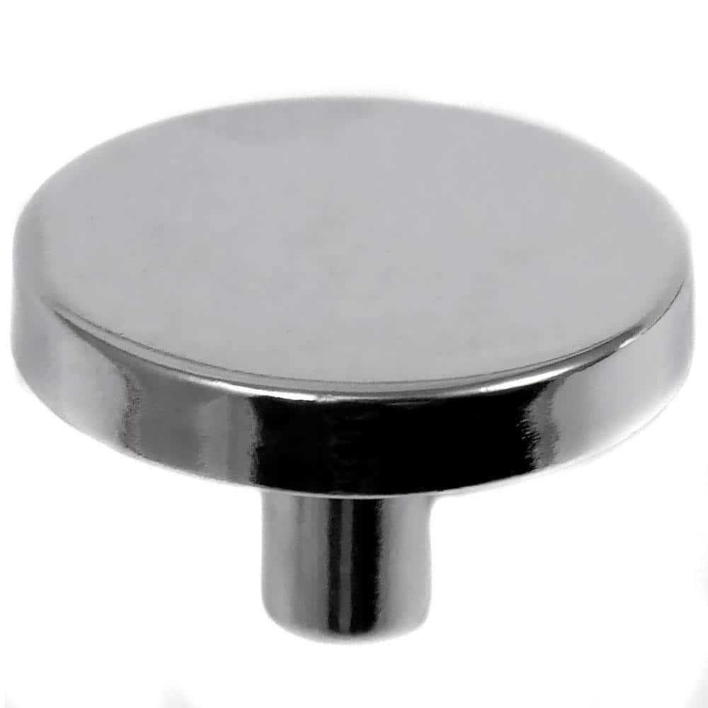 Laurey 1-1/4 in. Chrome Cabinet Knob 34526 - The Home Depot