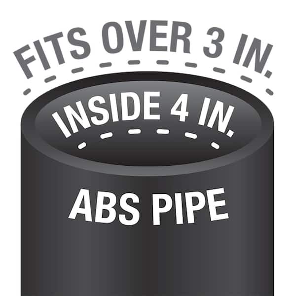Fast Set 3 in. Outside Fit 4 in. Inside Fit ABS Open Hub Toilet Flange with Plastic Ring
